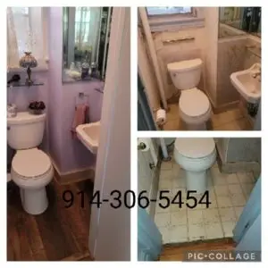 Bathroom Renovation and LVP Flooring Installation in New Rochelle